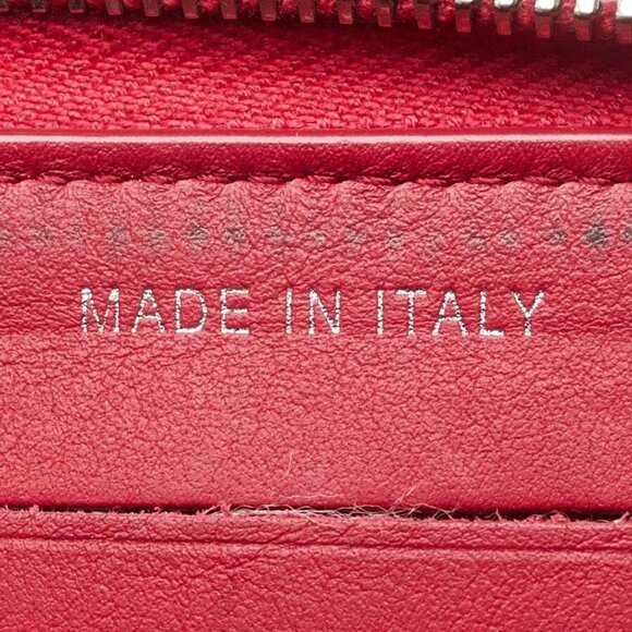 Chanel Red Quilted Caviar Leather CC Zip Compact Wallet - Picture 9 of 10